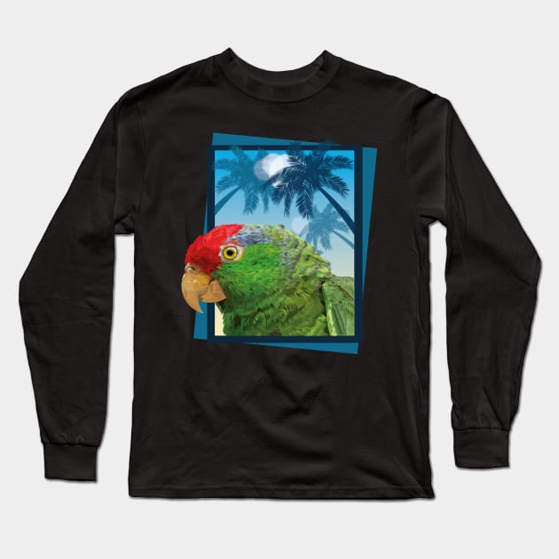 Tamaulipas parrot Long Sleeve T-Shirt by obscurite